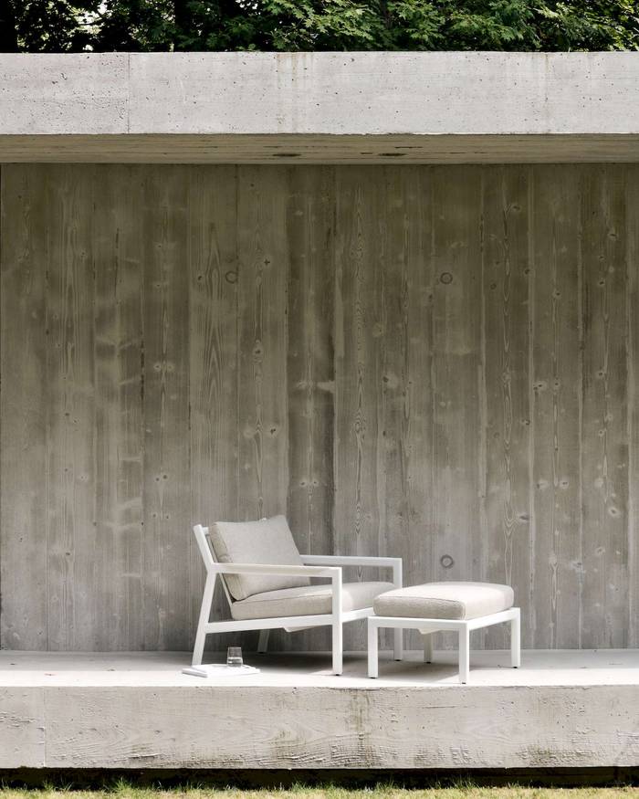 Ethnicraft Aluminium Jack Outdoor Lounge Chair