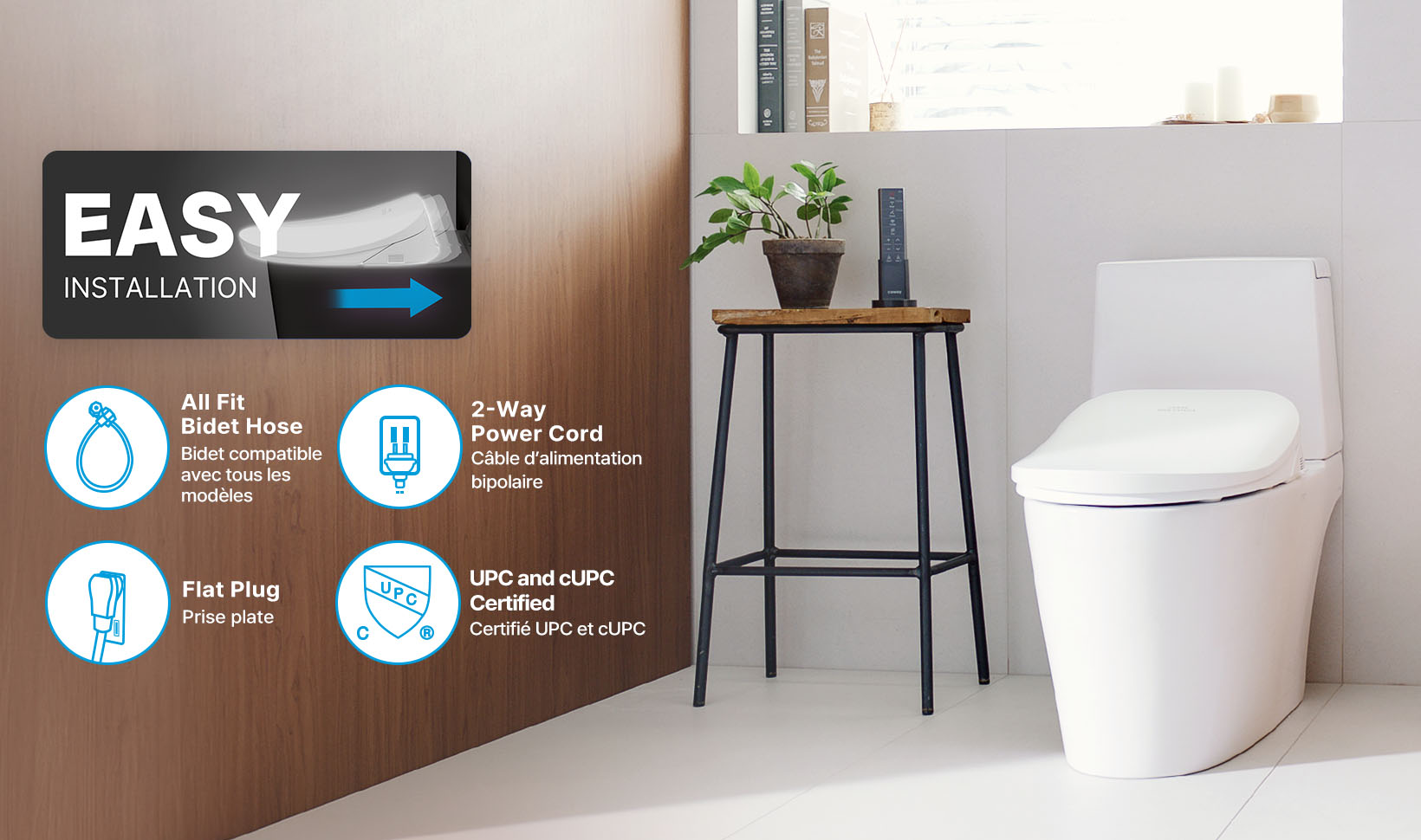 bidetmega is easy to install