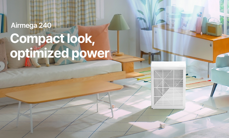 Airmega 240 is the ideal size for small to medium sized rooms