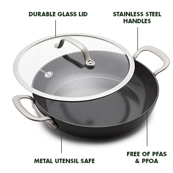 Craft Ceramic Nonstick 11 Everyday Pan with Lid
