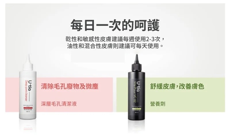 Utia 3 Steps 美容潔膚液套裝 Utia 3 Steps pack