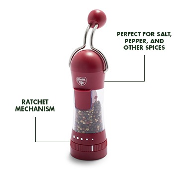Pepper Salt Grinder Electric Gourmet Grinding Mills Machine Adjust Recharge  US