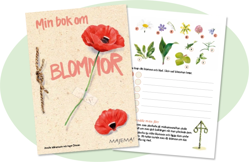 Min bok om blommor, åk 2–4