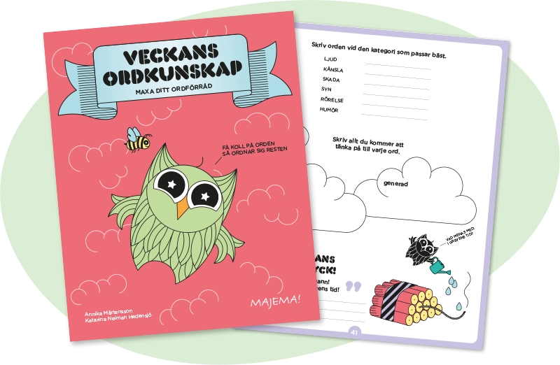 Veckans ordkunskap röd, åk 4