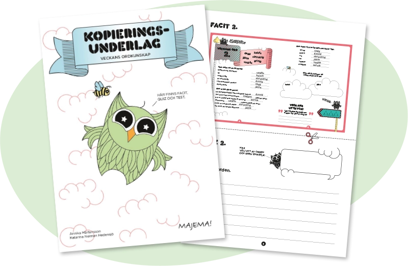 Kopieringsunderlag röd, åk 4