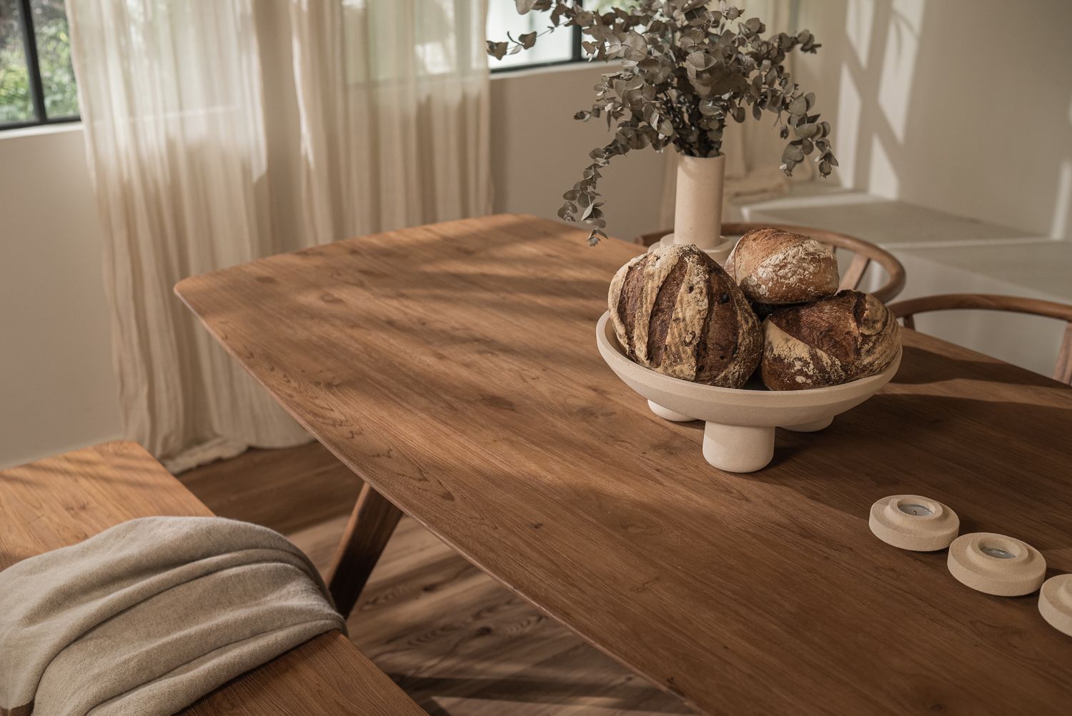 dBodhi Kupu-Kupu Ellipse Dining Table - 2050mm - Teak - Floor Stock