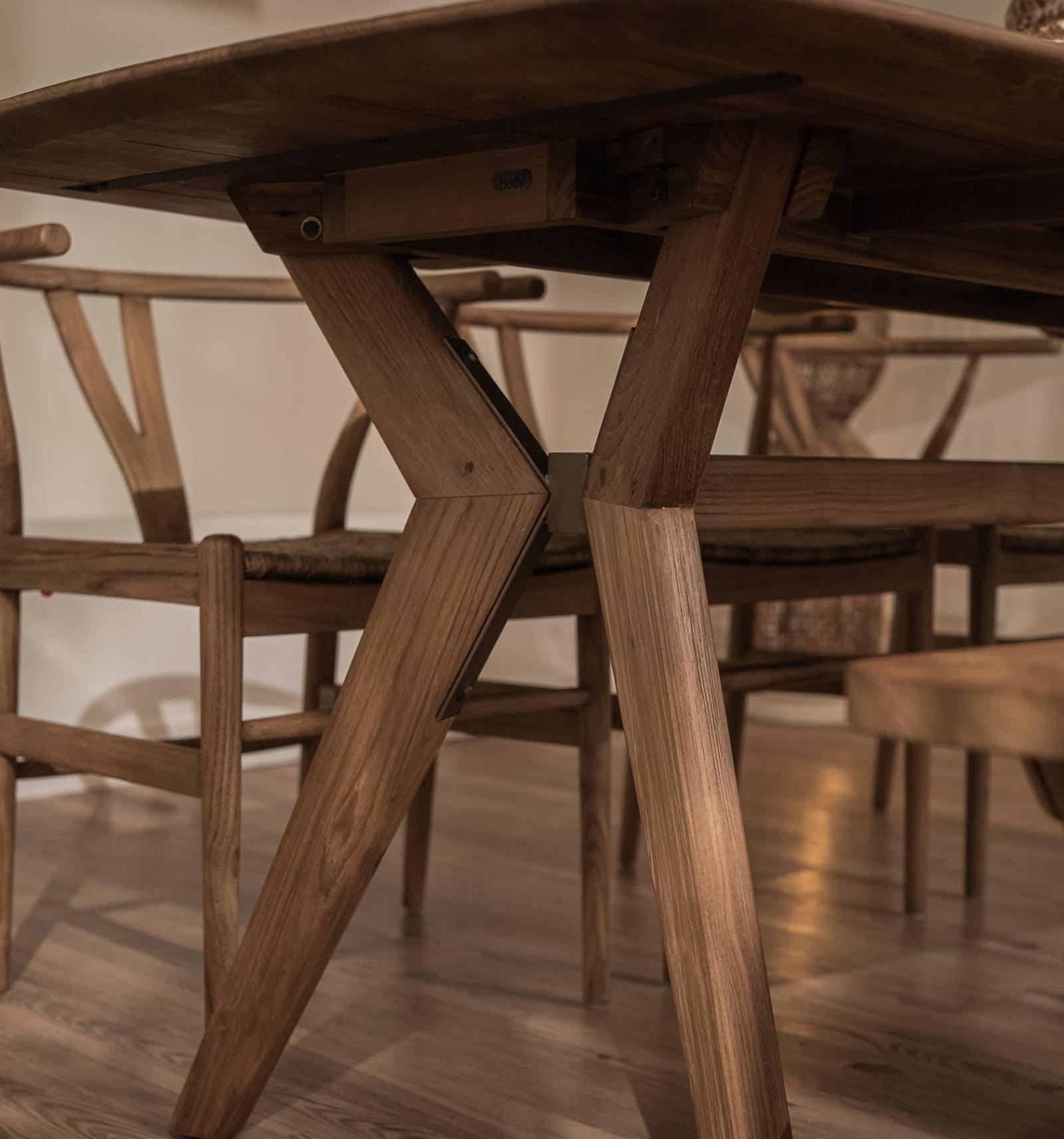 dBodhi Kupu-Kupu Ellipse Dining Table - 2050mm - Teak - Floor Stock