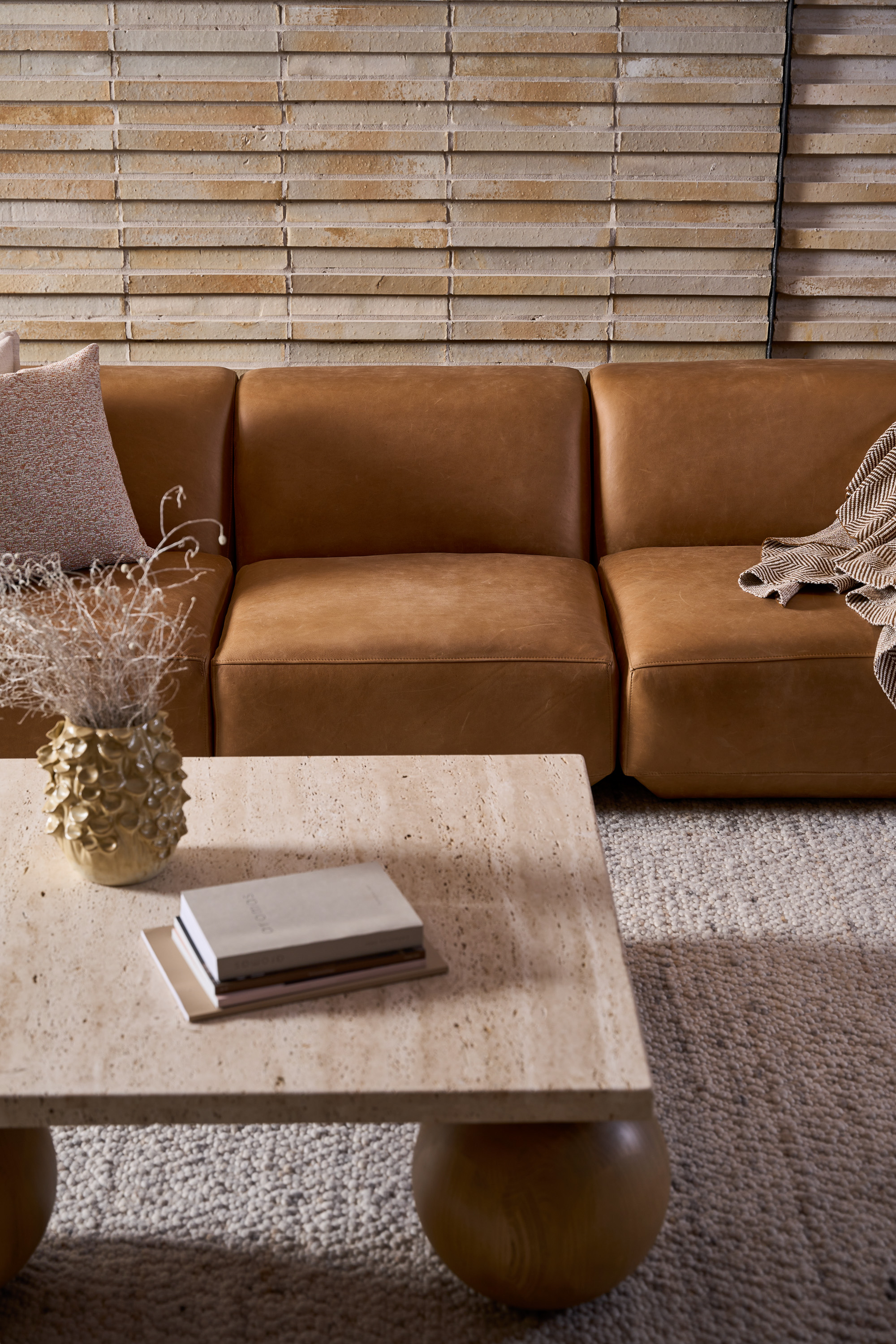 Nathan Modular Premium Leather Sofa for Media Rooms