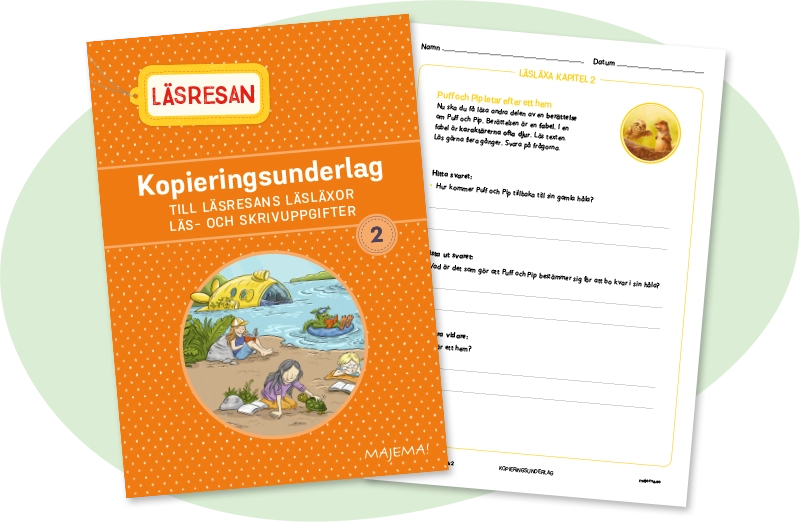 Läsläxor, kopieringsunderlag