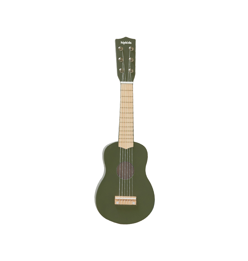 Wooden Toy Guitar Olive