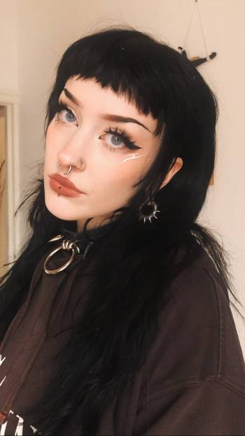 Black Steel Spiked Ear Weights - Pair