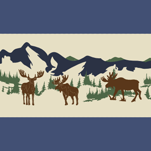 Acadia Moose Quarter Zip Fleece