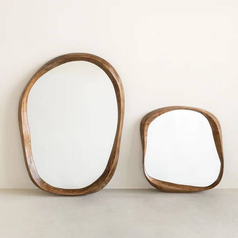 Shizu Large Mirror - Brown