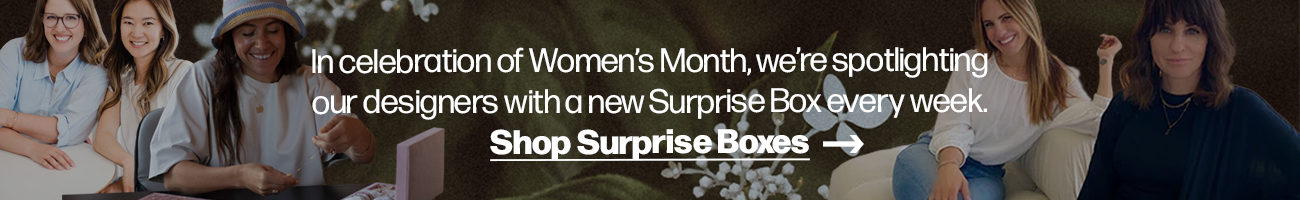 Shop limited edition Surprise Boxes curated with jewelry from Local Eclectic designers for Women's Month 