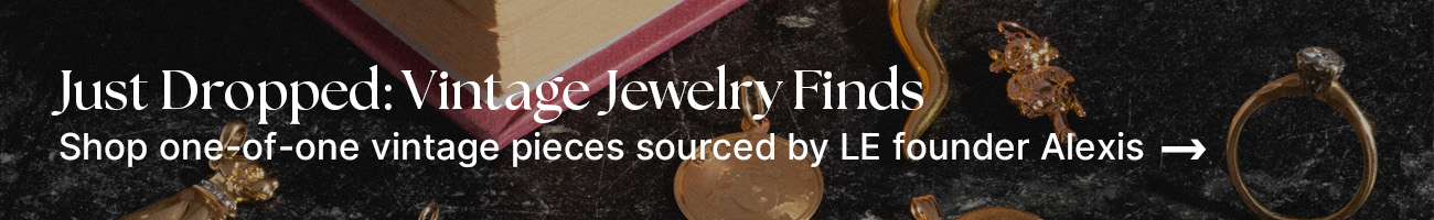 Shop one-of-one vintage jewelry finds sourced by Local Eclectic founder Alexis