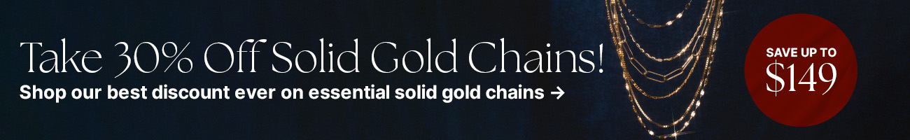 Shop 30% Off Solid Gold Chains