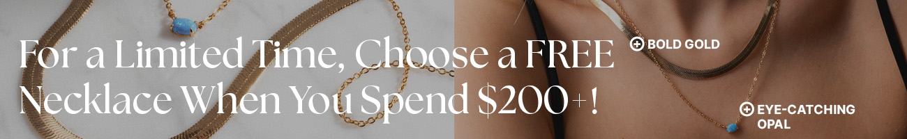 Choose your perfect necklace layer, FREE when you spend $200+!