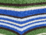Striped Terry Knit Short - Brown/Blue/Green Stripe