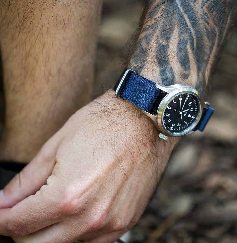 US-Made Mil-Strap Rich, vibrant Navy