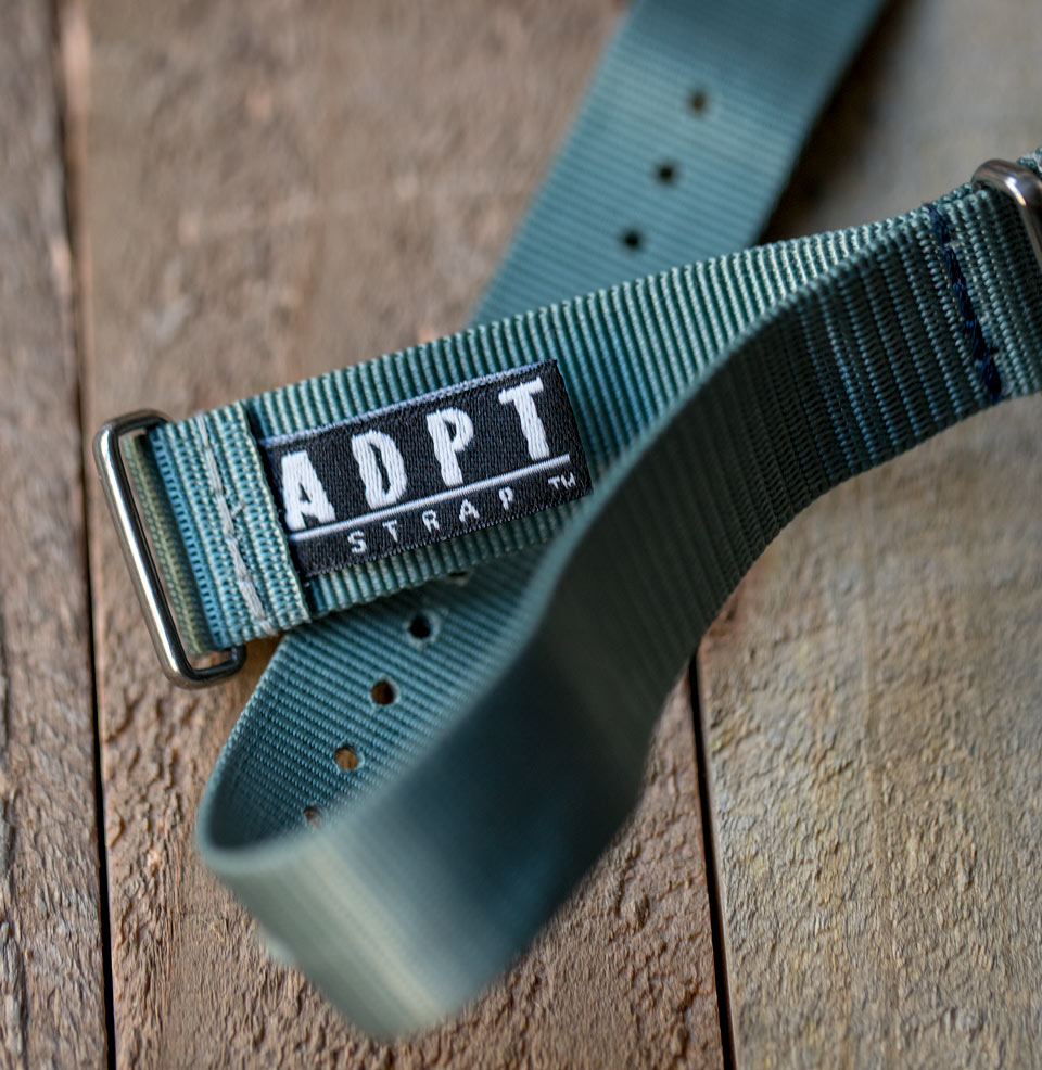 US-Made Mil-Strap Official ADPT label, American-made
