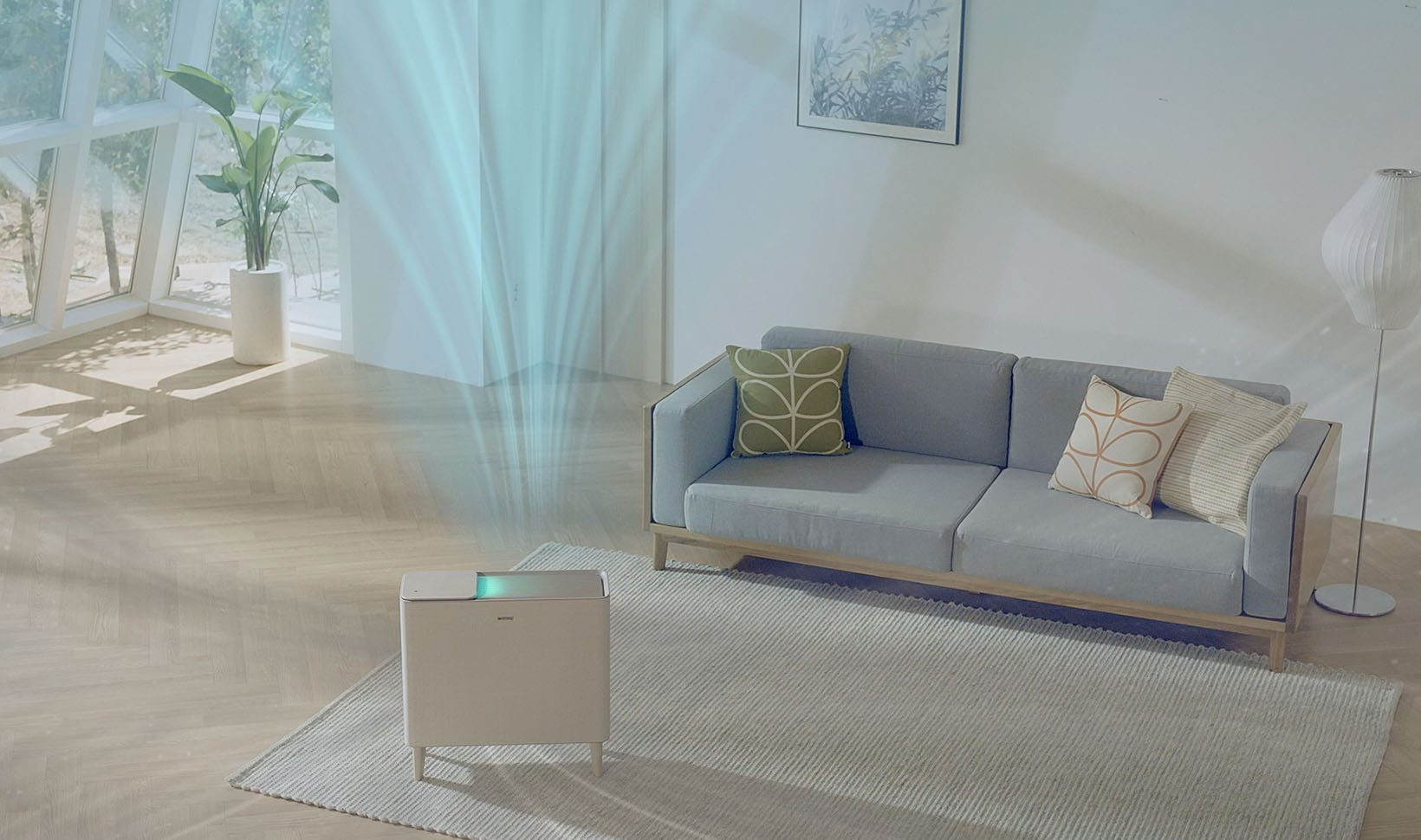 Airmega Icon Air Purifier in Living Room