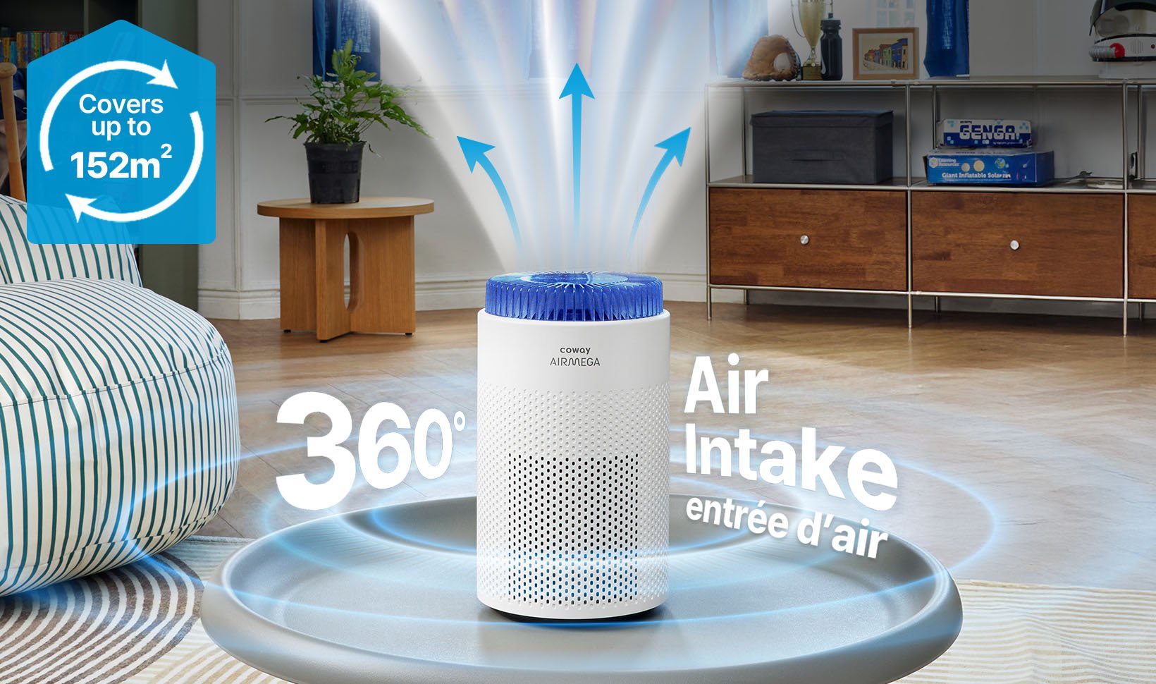 360° air intake filtration