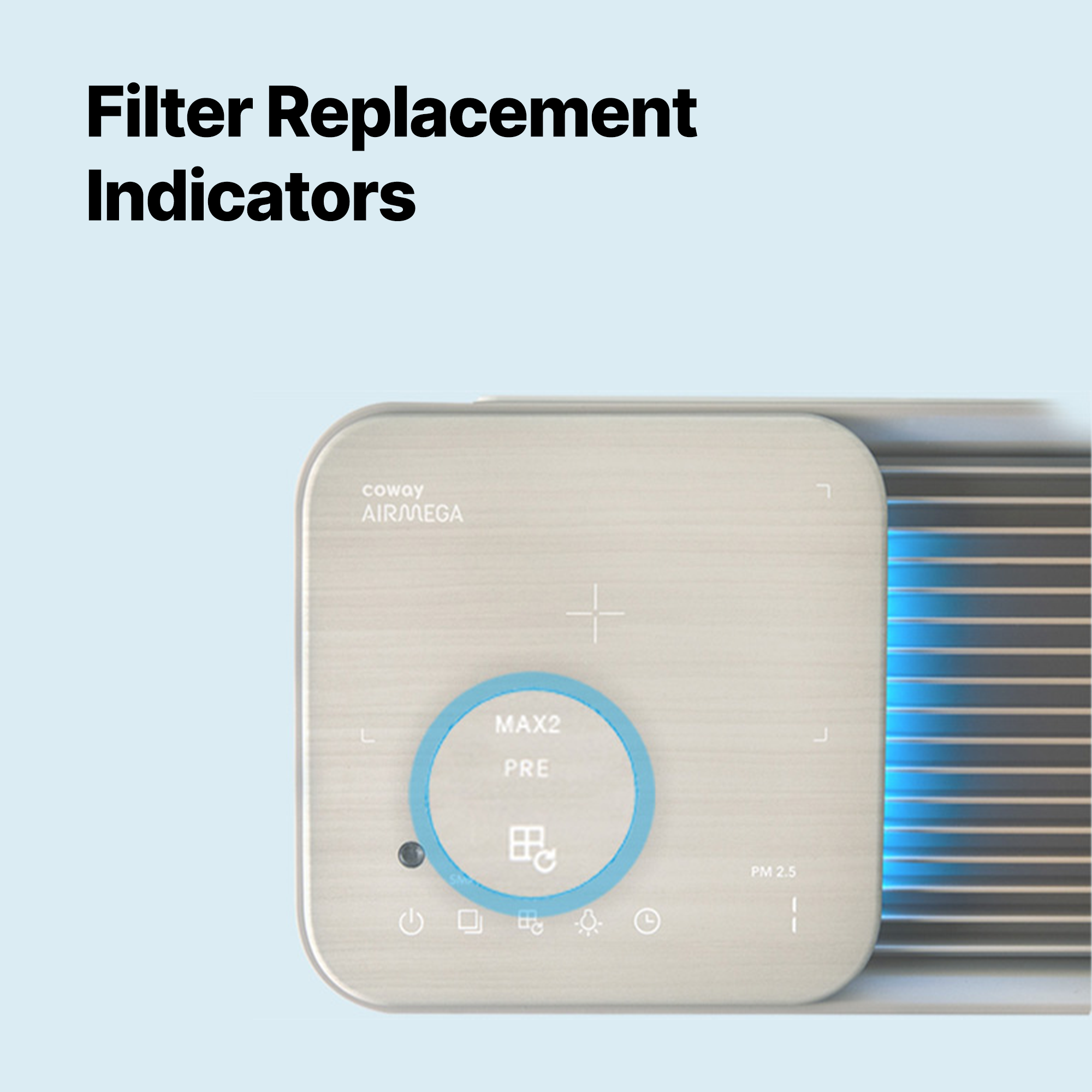 Filter replacement indicators