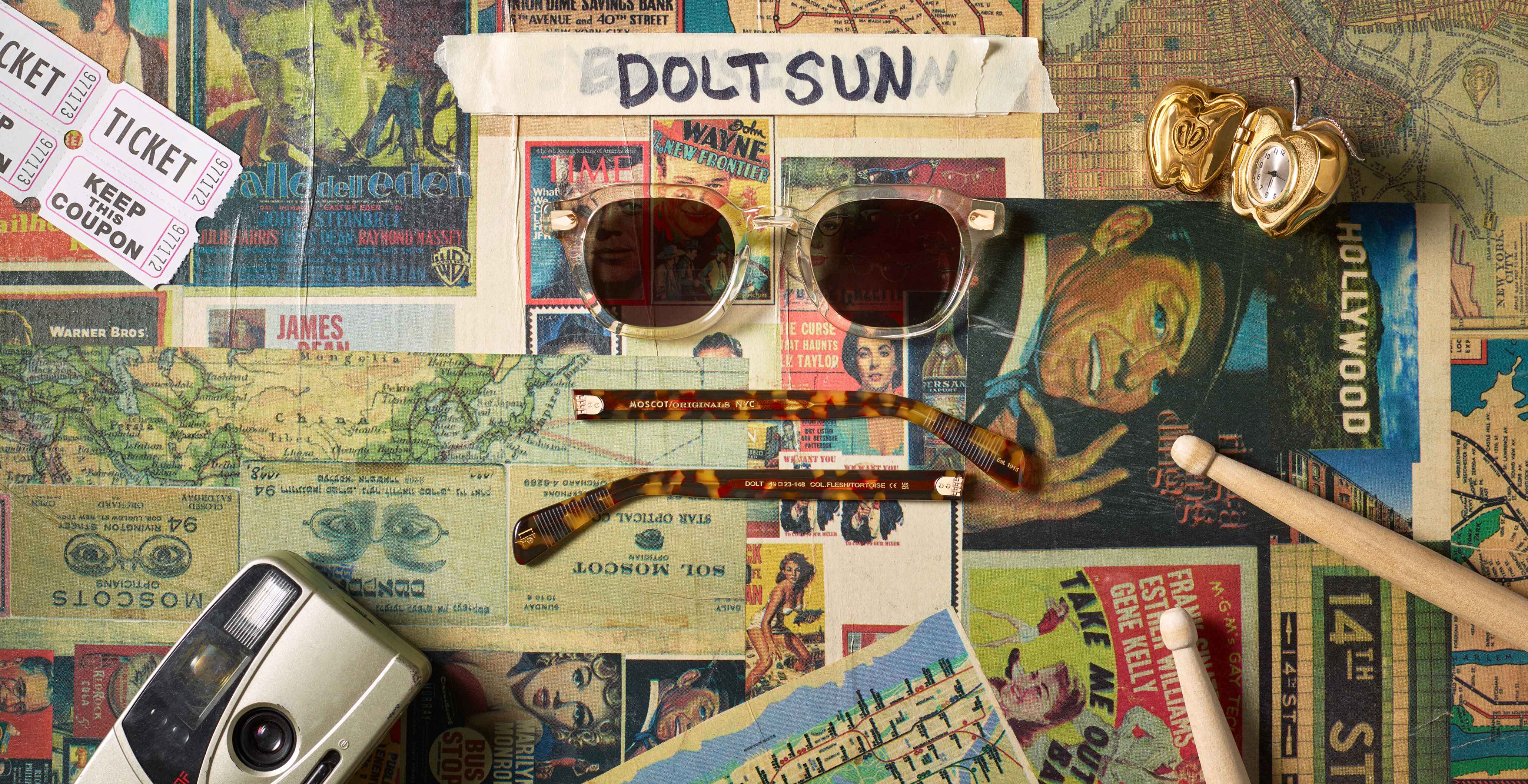 The DOLT SUN in Flesh/Tortoise with G-15 Glass Lenses