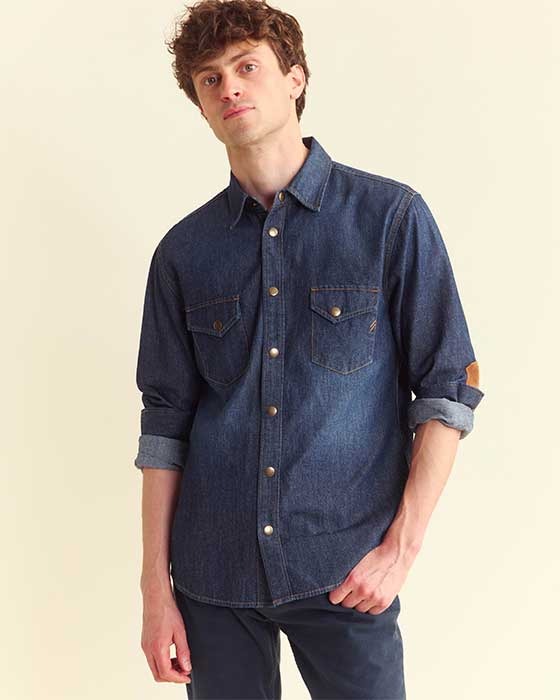 Shoals Denim Shirt Anniversary Edition - Classic Style with Suede Elbow  Patches – Billy Reid