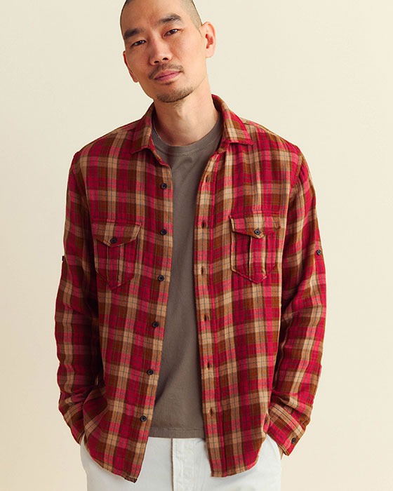 Male model wears the Scout Shirt