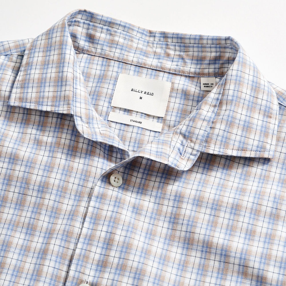 WINDOWPANE PLAID HUTCHESON SPORT SHIRT IN BLUE MULTI – Billy