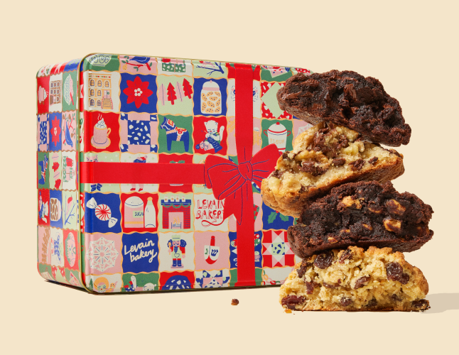 Holiday Tin Cookie Gift Set - Levain Bakery