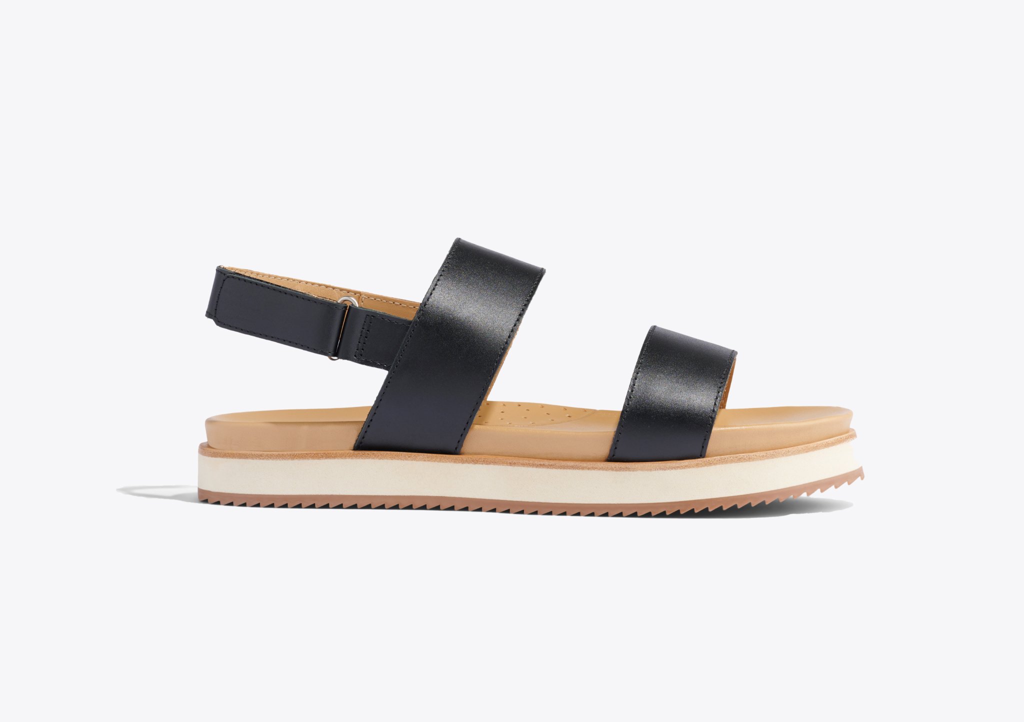 Nisolo Go-To Flatform Sandal 2.0 Black - Every Nisolo product is built on the foundation of comfort, function, and design. 