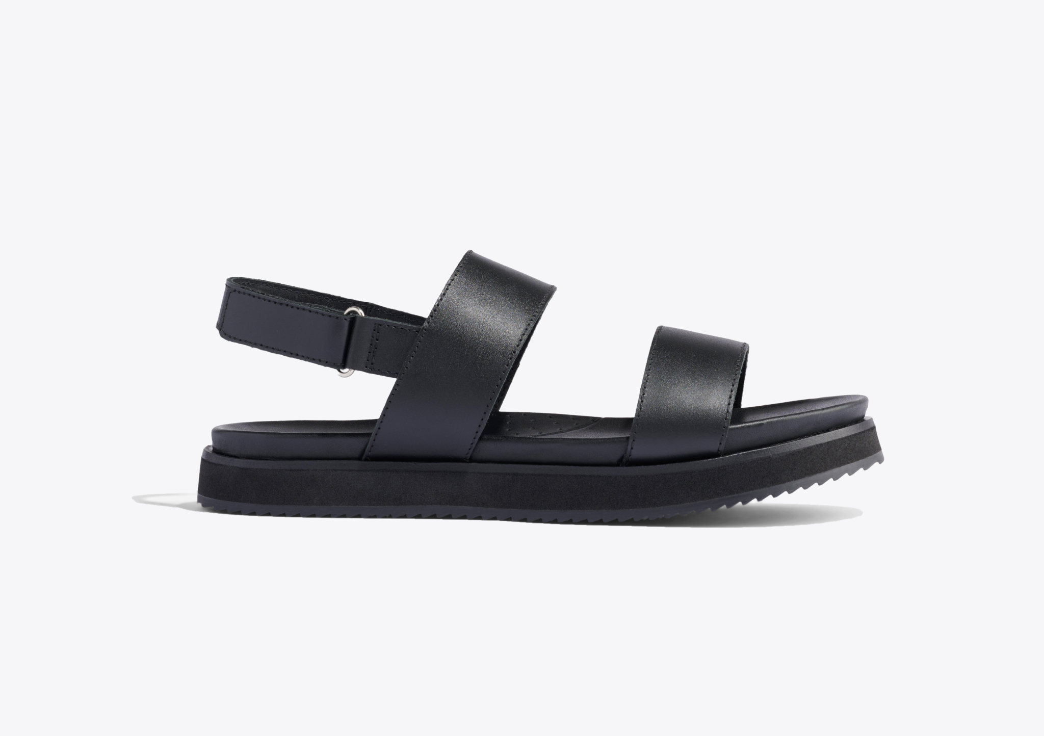 Go-To Flatform Sandal 2.0 Black/Black — Nisolo
