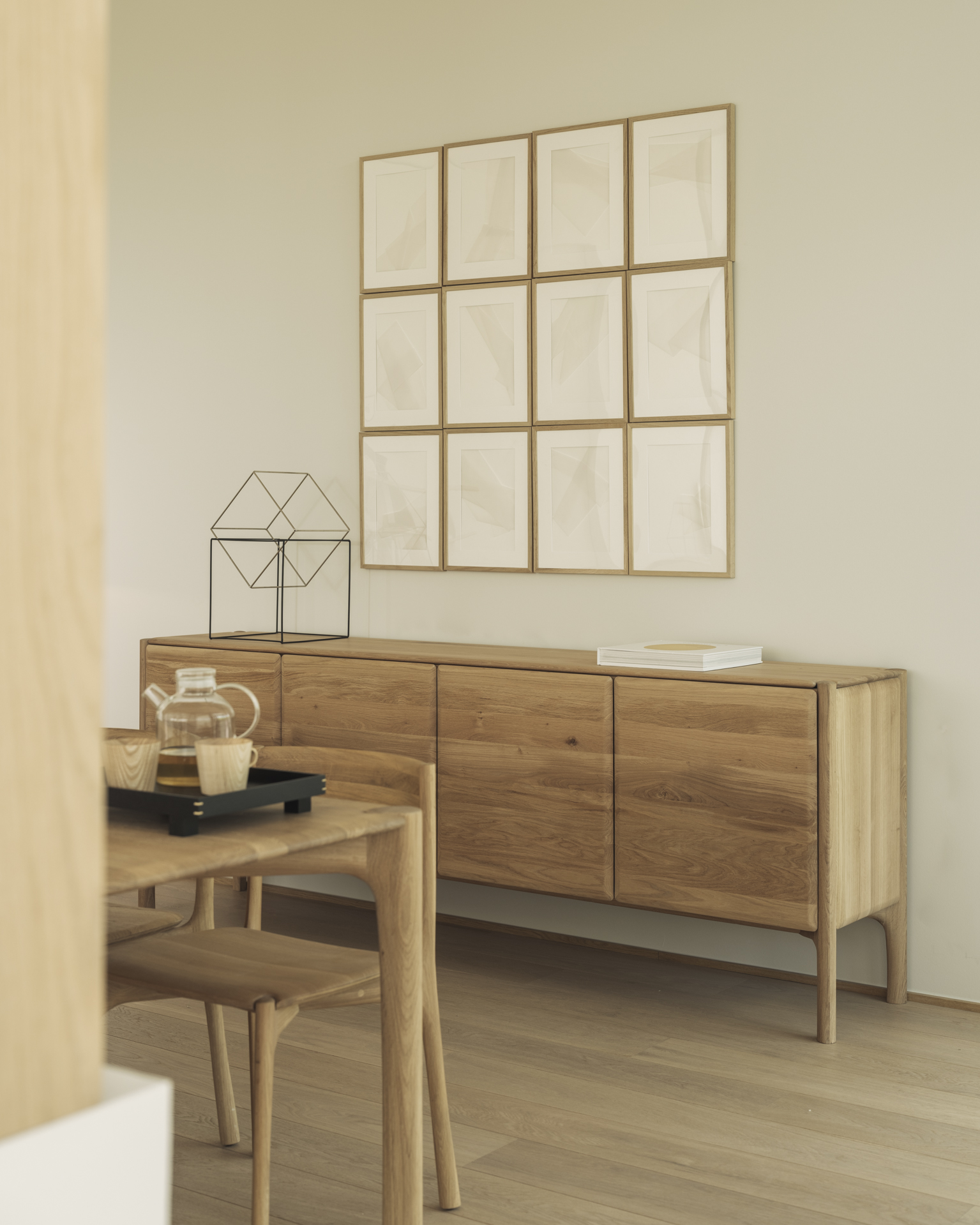 Ethnicraft Oak PI Sideboard - 4 Doors