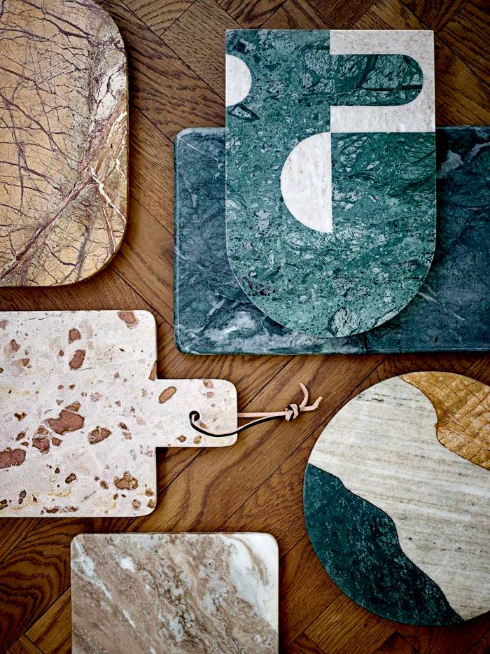 Abrianna Marble Cutting Board - Green