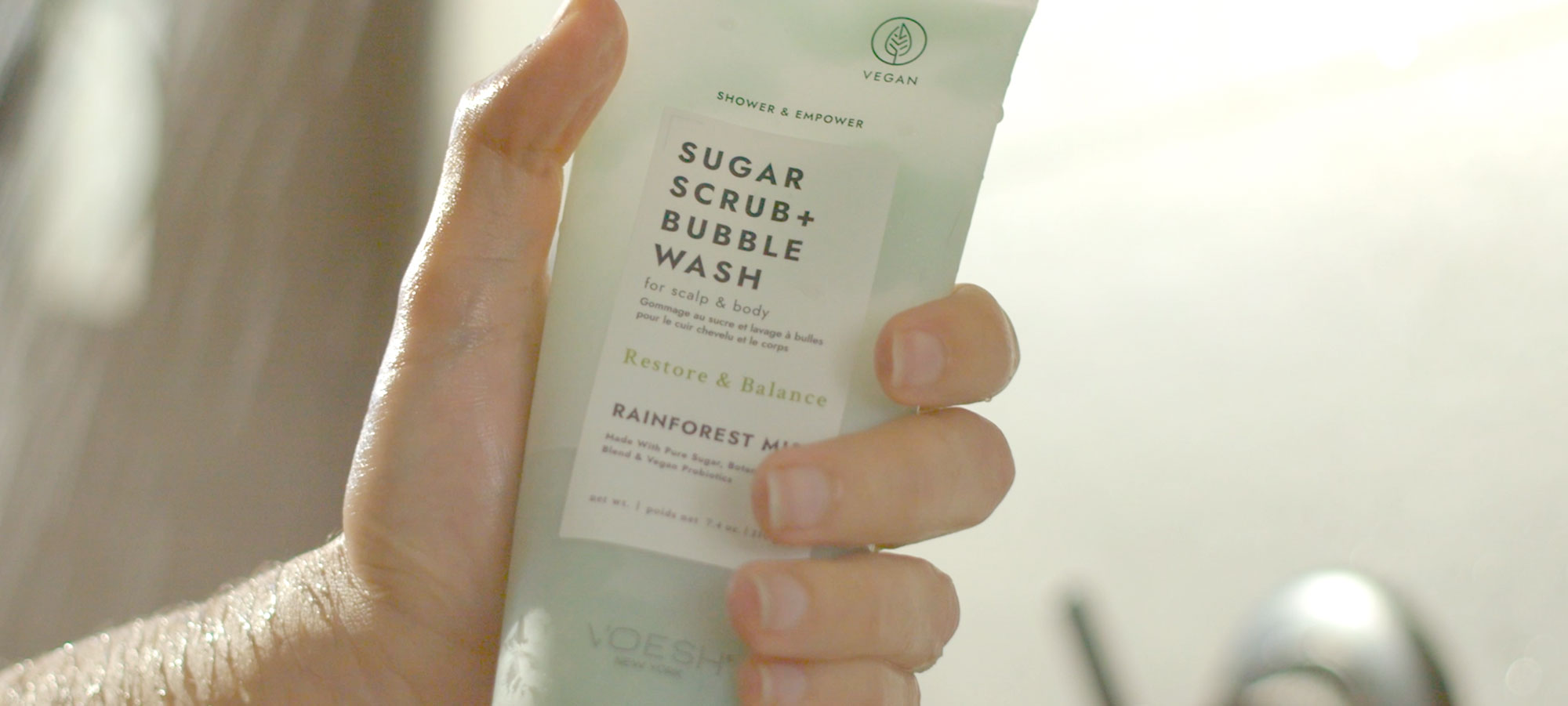 Sugar Scrub + Bubble Wash Rainforest Mist