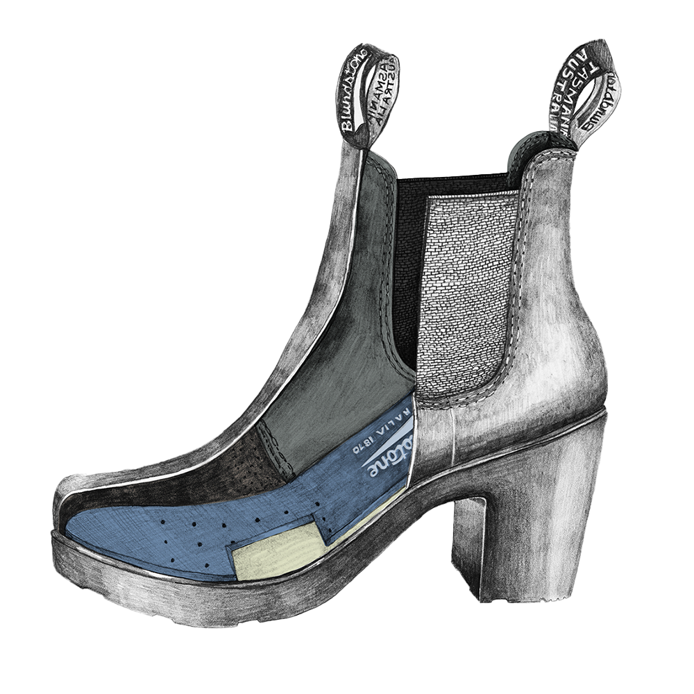 High heeled blundstones hot sale