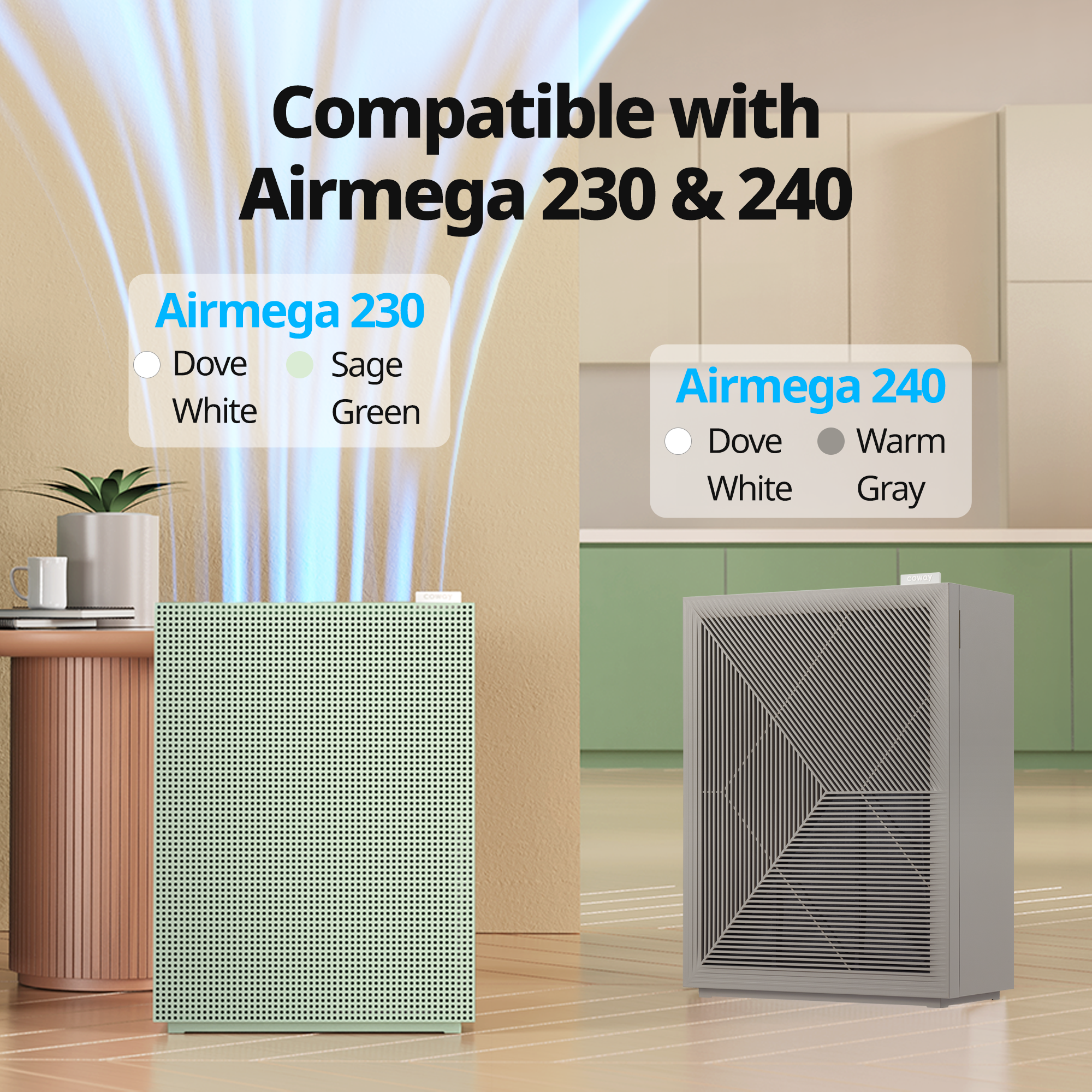 Filter compatible with Airmega 230 and 240