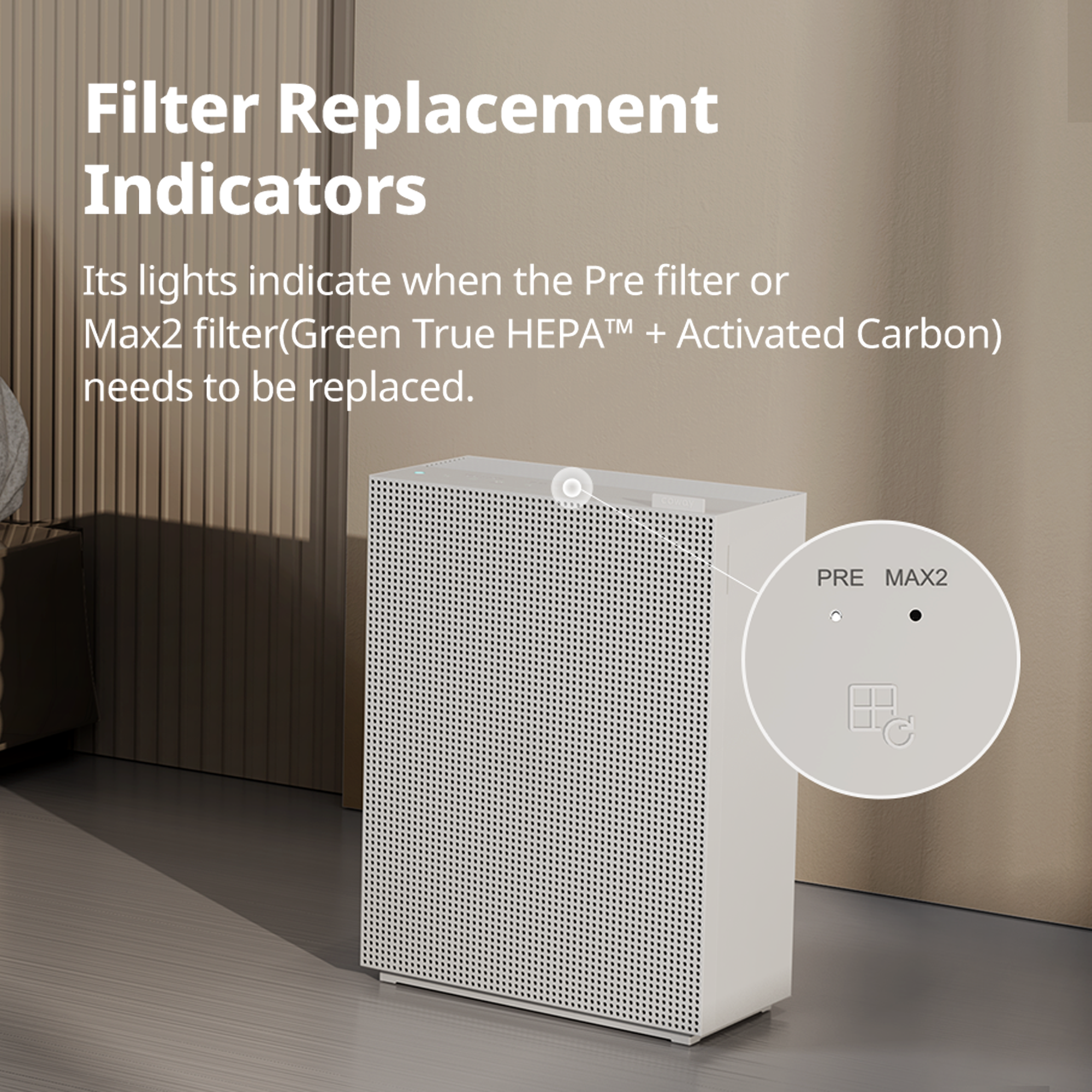 Filter replacement indicators