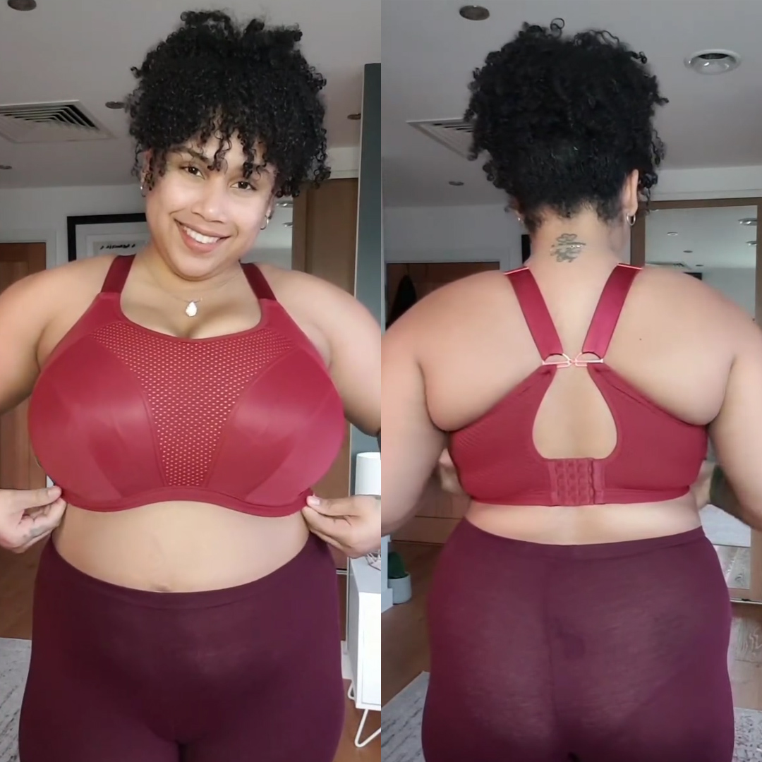 Curvy Kate Everymove Wired Sports Bra Beet Red Coral – Curvy Kate UK