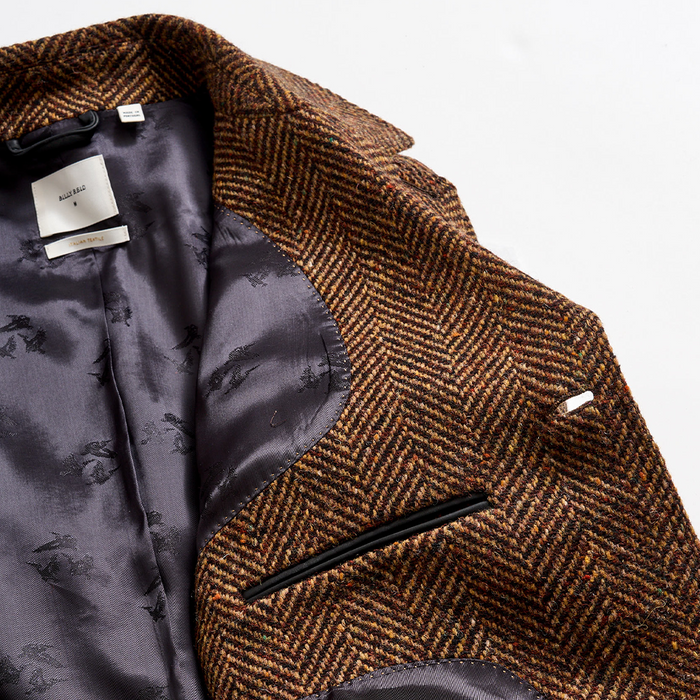 Dark Brown Herringbone Astor Coat | Billy Reid Dark Brown Herringbone Astor Coat | Billy Reid