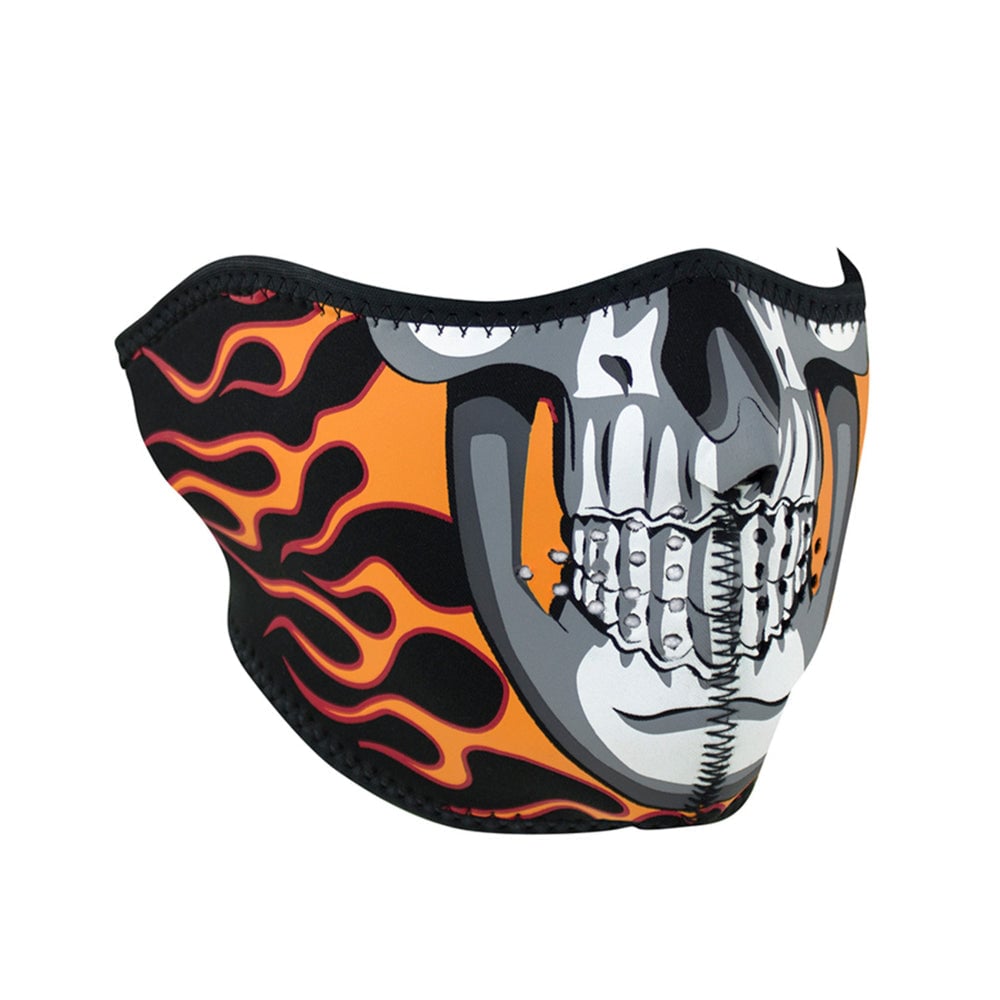 wnfm061h-zan-half-mask-neoprene-burning-skull-product-detail-image