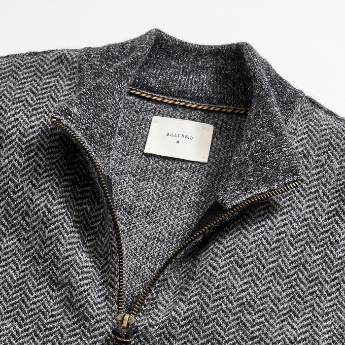Alpaca Wool Track Jacket with Mock-Neck | Billy Reid Alpaca Wool Track Jacket with Mock-Neck | Billy Reid