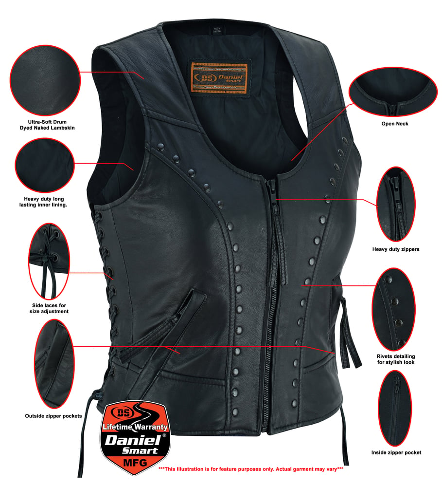 ds241-womens-lightweight-vest-with-rivets-detailin-product-detail-image