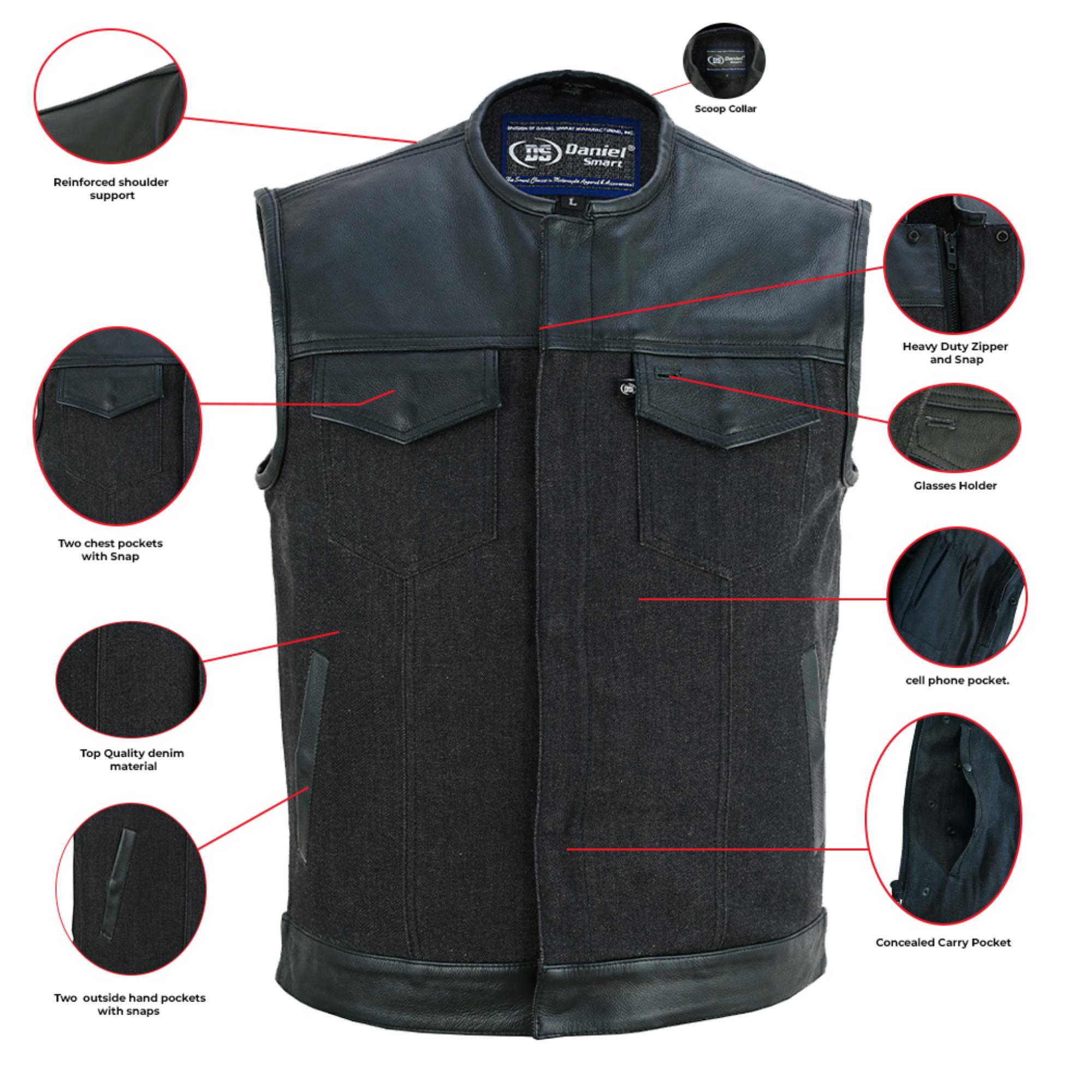 dm901-mens-leatherdenim-combo-vest-without-collar-product-detail-image