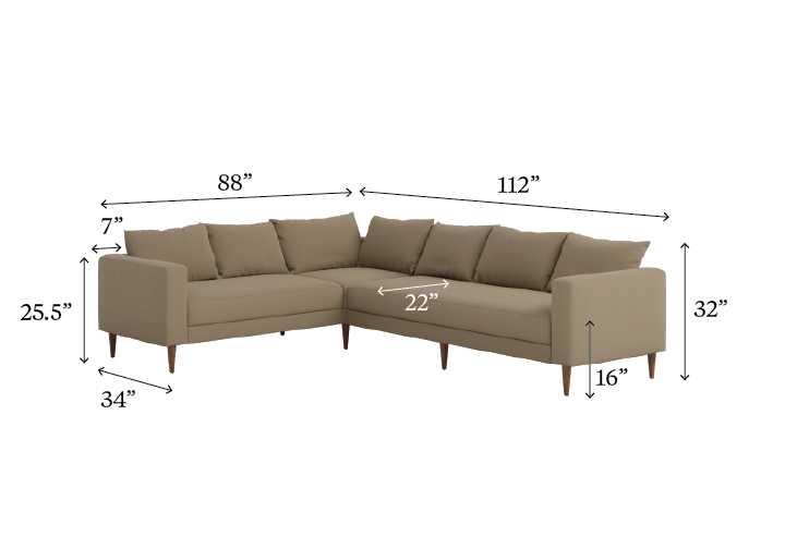The Essential Corner Sectional 6 Seat
