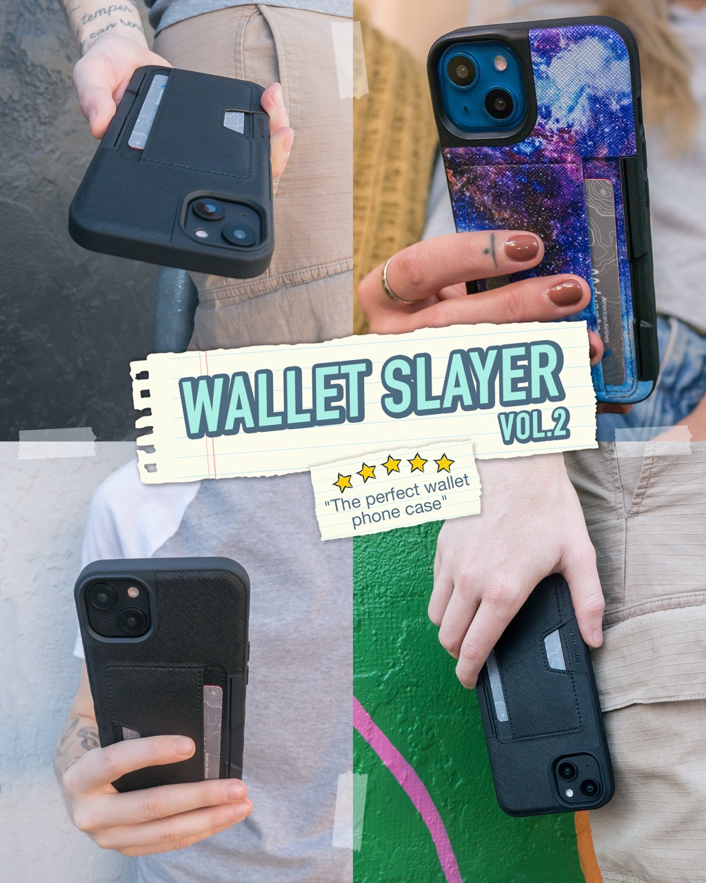  Smartish iPhone 14 Pro Wallet Case - Wallet Slayer Vol. 1 [Slim  + Protective] Credit Card Holder - Drop Tested Hidden Card Slot Cover  Compatible with iPhone 14 Pro 6.1 