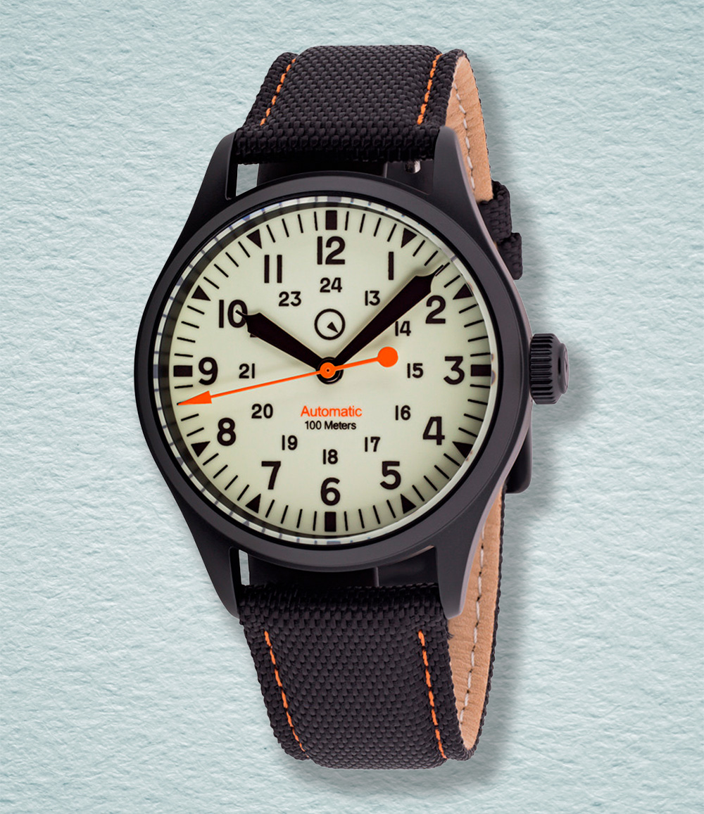 Islander Mitchel Black DLC Field Watch