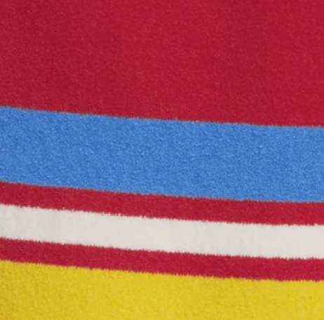Terry Knit Mini Sarong Skirt - Catalan Red/Cobalt Stripe